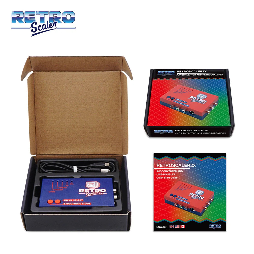 RetroScaler2x AV to HDMI (PS2, N64, NES, Dreamcast, MegaDrive, Saturn)
