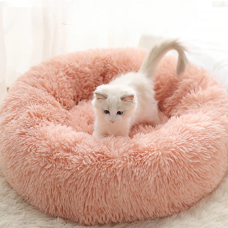 Plush Round Pet Bed