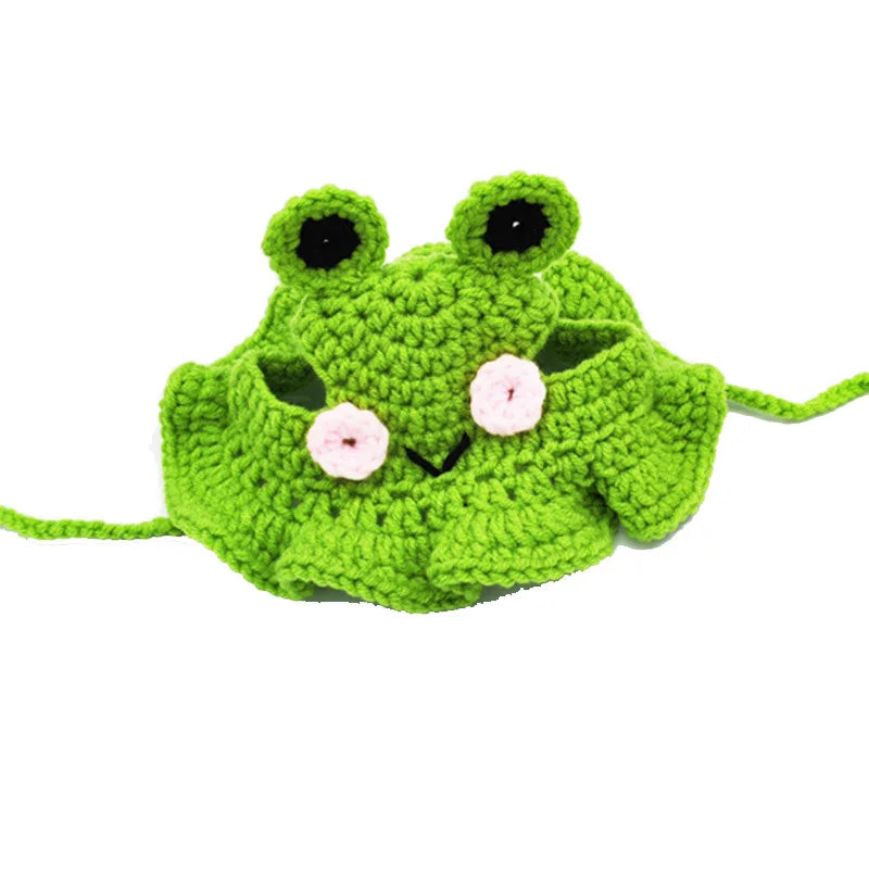 Knitted Pet Hat for Cats & Small Dogs