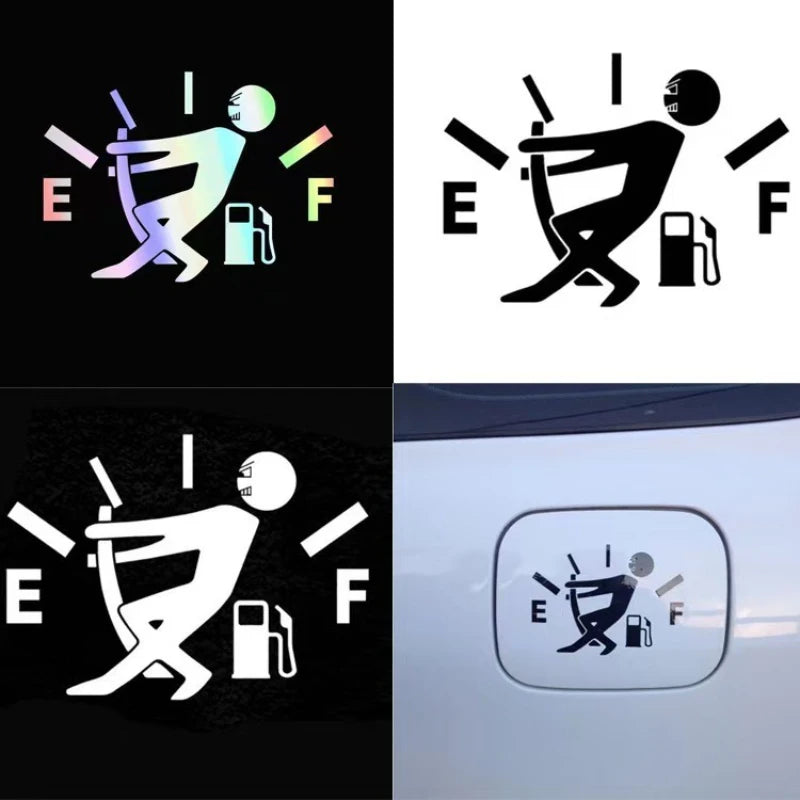Funny Reflective Fuel Tank Cover Sticker