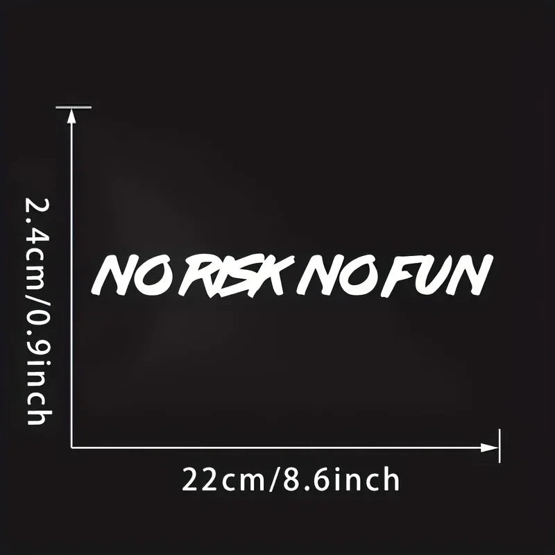 No Risk No Fun - Decal Car Sticker