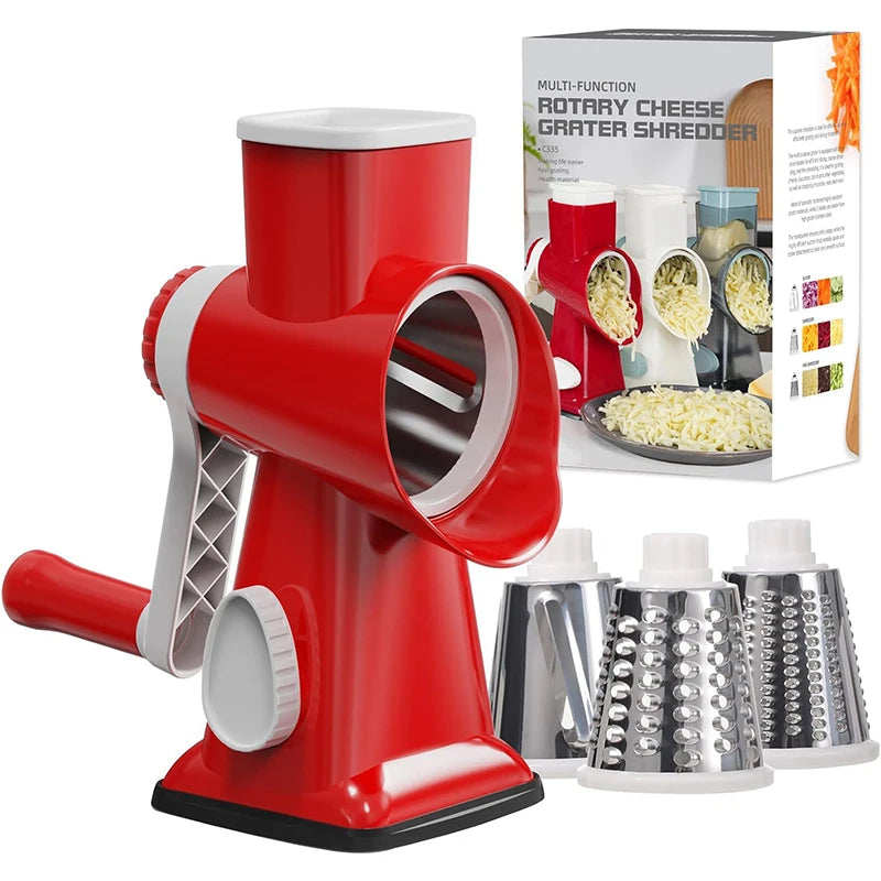 3-in-1 Rotary Cheese Grater