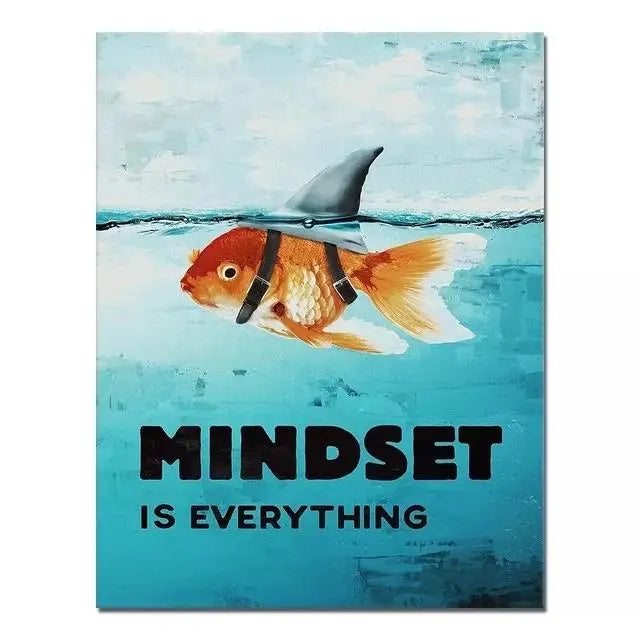 Inspirational Success Quotes Canvas – Motivational Wall Art for Office & Home
