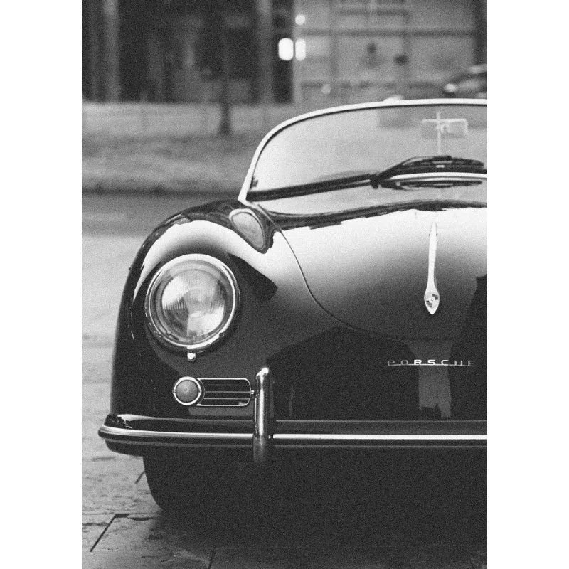Luxury Black & White Car Wall Art – Modern Canvas Print