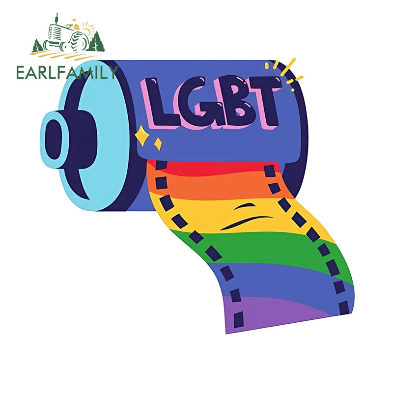 Here I Go Again in My Gay Little Car & Othes - Decal Car Sticker
