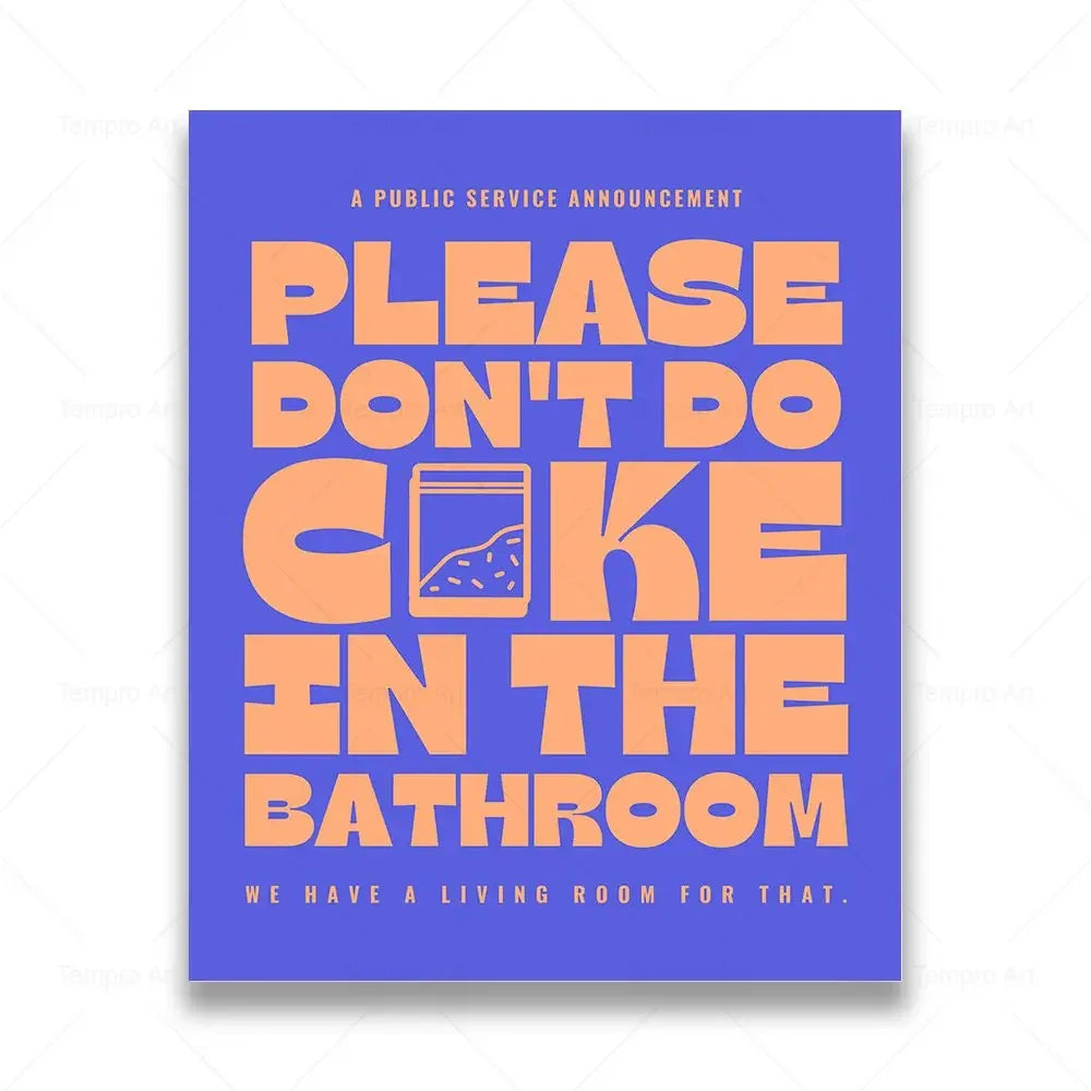 Funny Toilet Canvas Wall Art