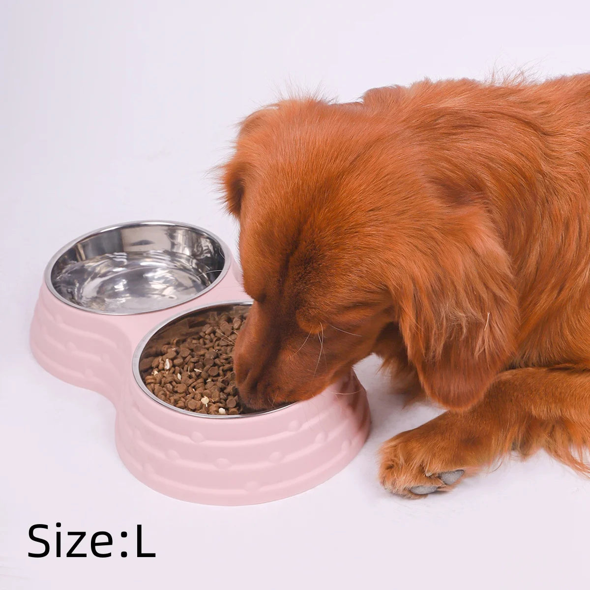 Double Stainless Steel Pet Bowl