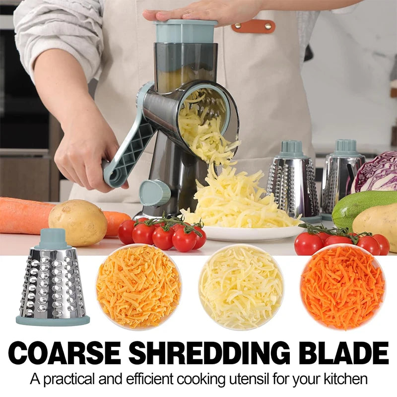 3-in-1 Rotary Cheese Grater