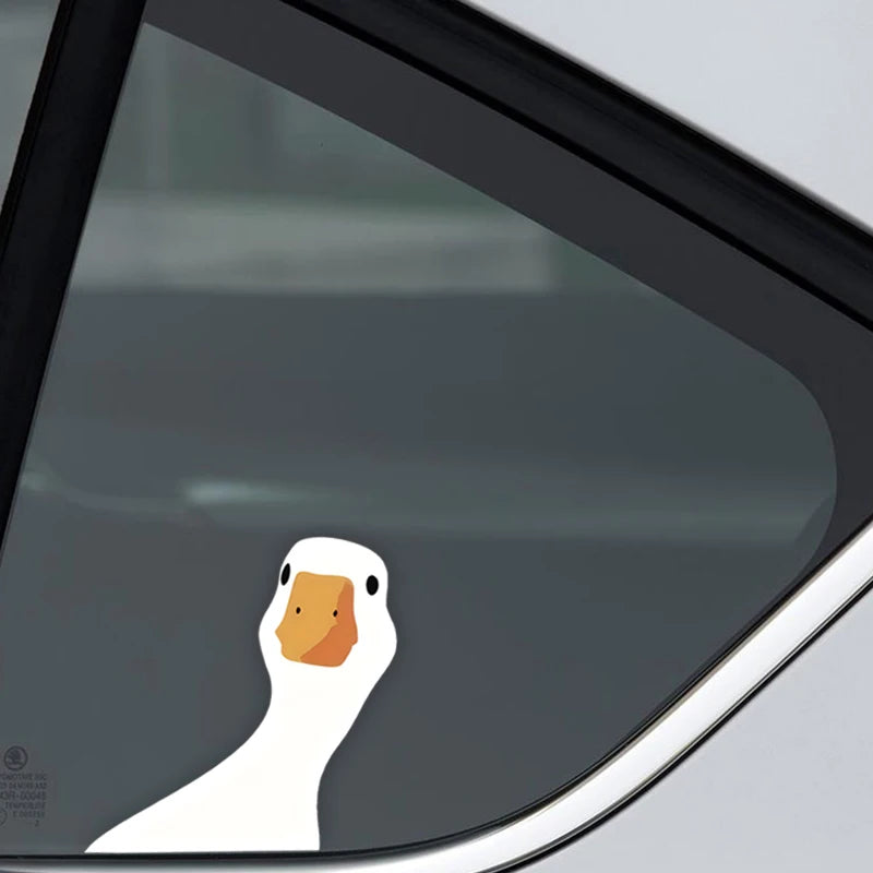 Weatherproof Vinyl Duck Decal – Cute Animal Sticker for Car Window