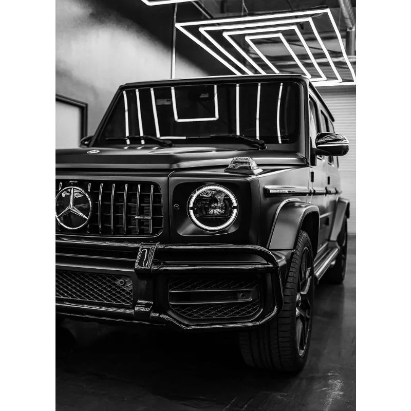 Luxury Black & White Car Wall Art – Modern Canvas Print
