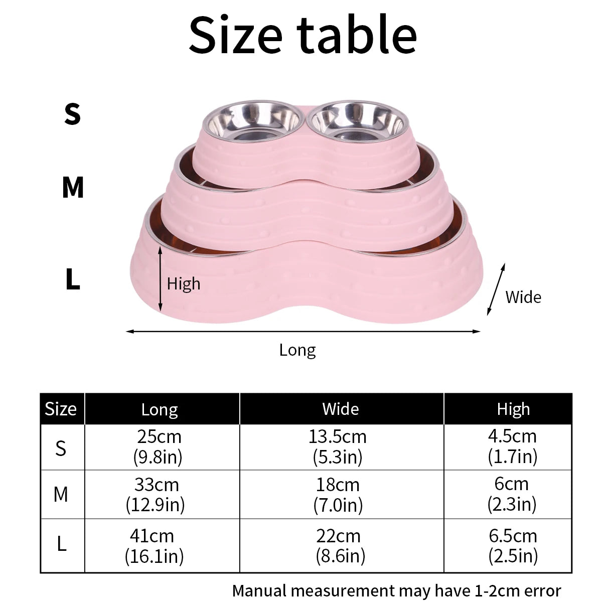 Double Stainless Steel Pet Bowl