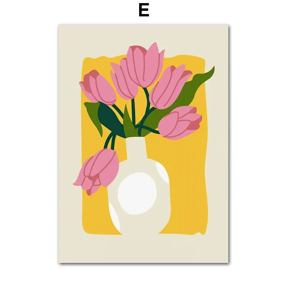 Lemons & Daisies Canvas Wall Art – Fruit & Flower Interior Poster