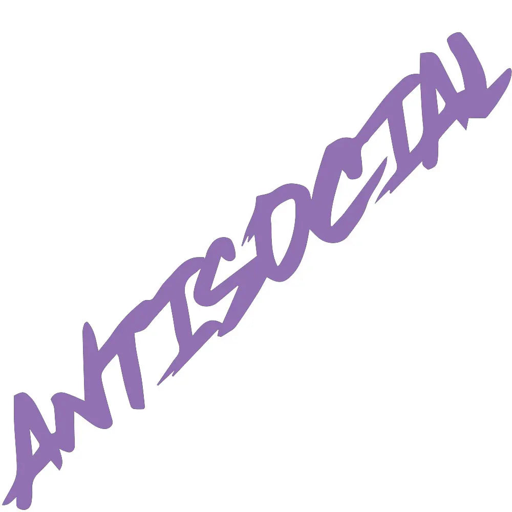 Antisocial JDM Windshield Car Sticker – Reflective Vinyl Decal for Front Glass or Roof