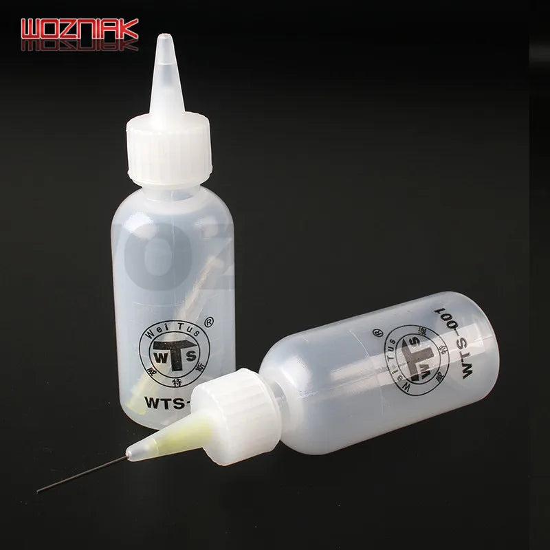 50ml Liquid Dispenser Bottle – For Rosin, Soldering Flux, Alcohol & PCB Cleaning