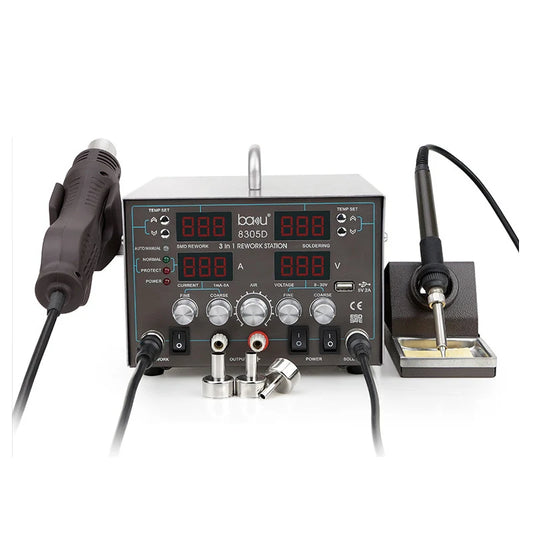 BA-8305D 3-in-1 Digital Soldering & Desoldering Station