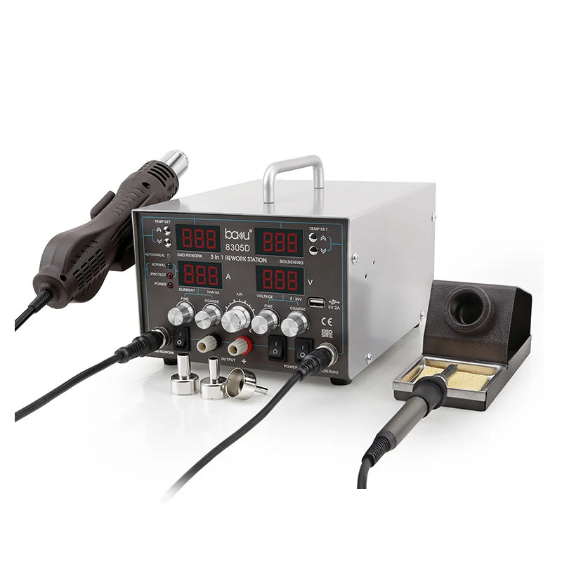 BA-8305D 3-in-1 Digital Soldering & Desoldering Station