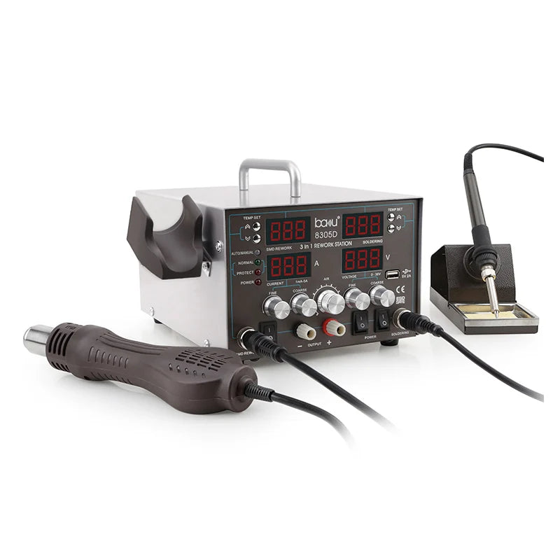 BA-8305D 3-in-1 Digital Soldering & Desoldering Station