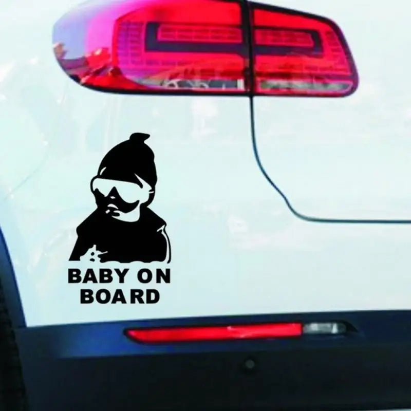 Creative BABY ON BOARD Rear Windshield Car Sticker – Reflective Decal