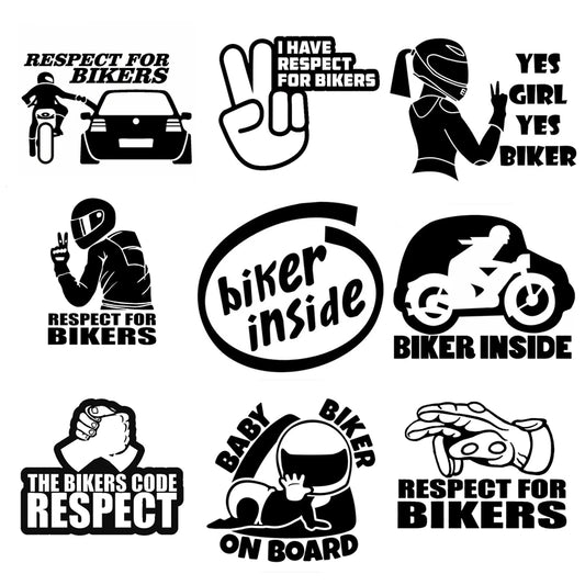 Biker Sticker Set (By choice)