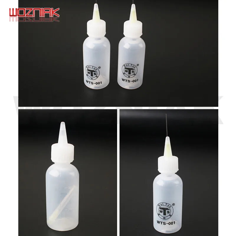 50ml Liquid Dispenser Bottle – For Rosin, Soldering Flux, Alcohol & PCB Cleaning