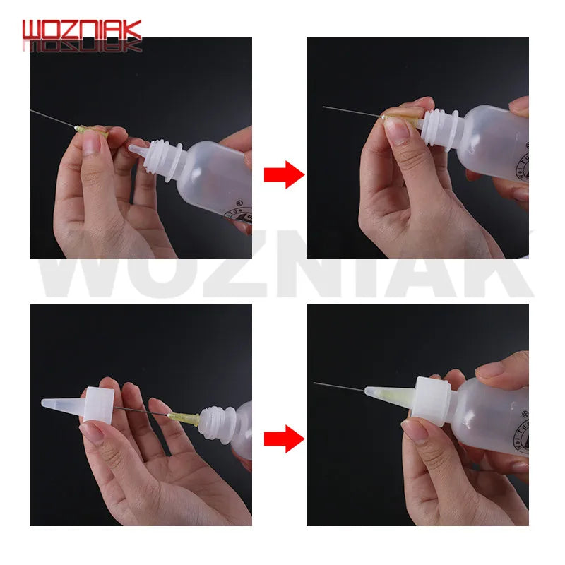 50ml Liquid Dispenser Bottle – For Rosin, Soldering Flux, Alcohol & PCB Cleaning