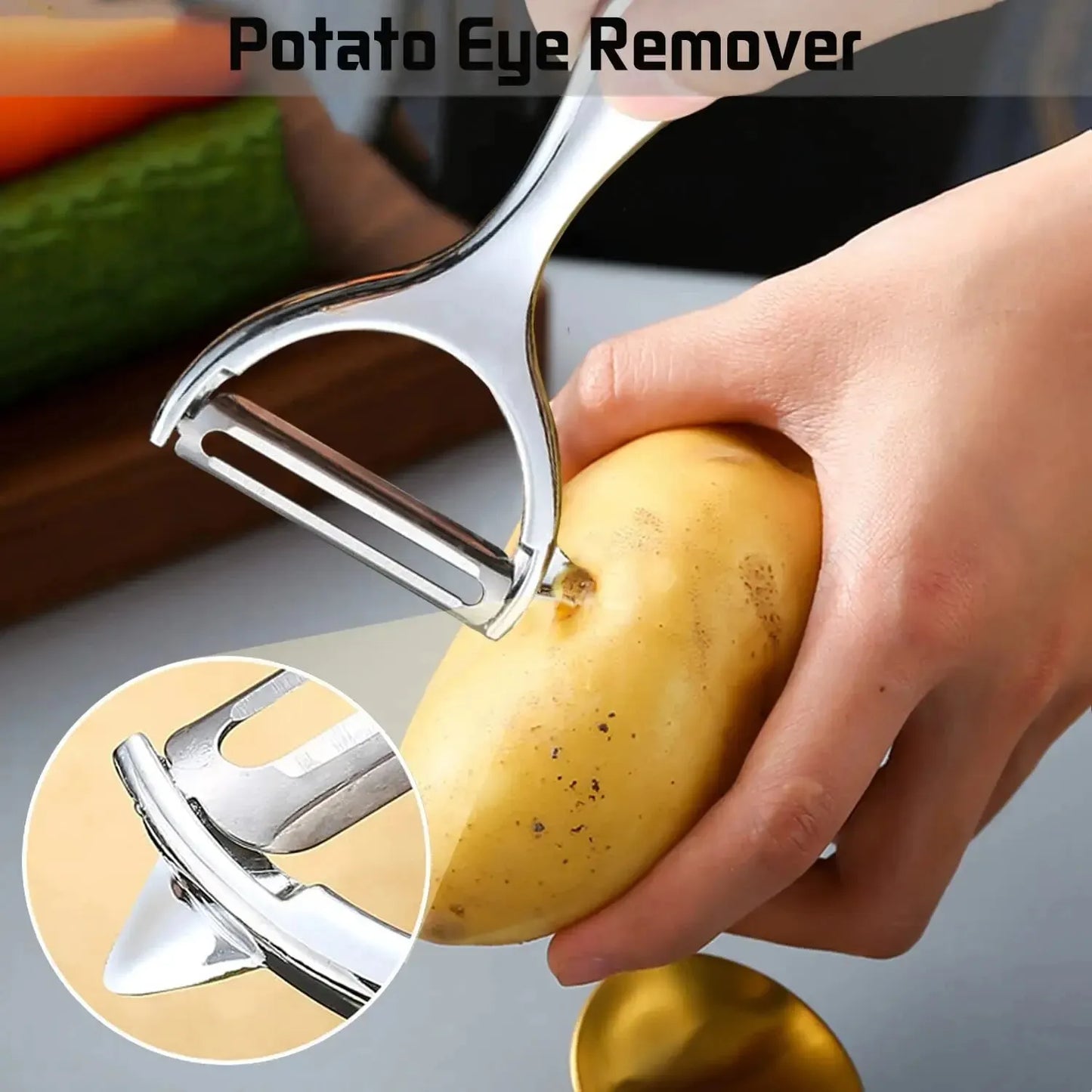 Stainless Steel Vegetable Peeler – Multi-Function Kitchen Tool
