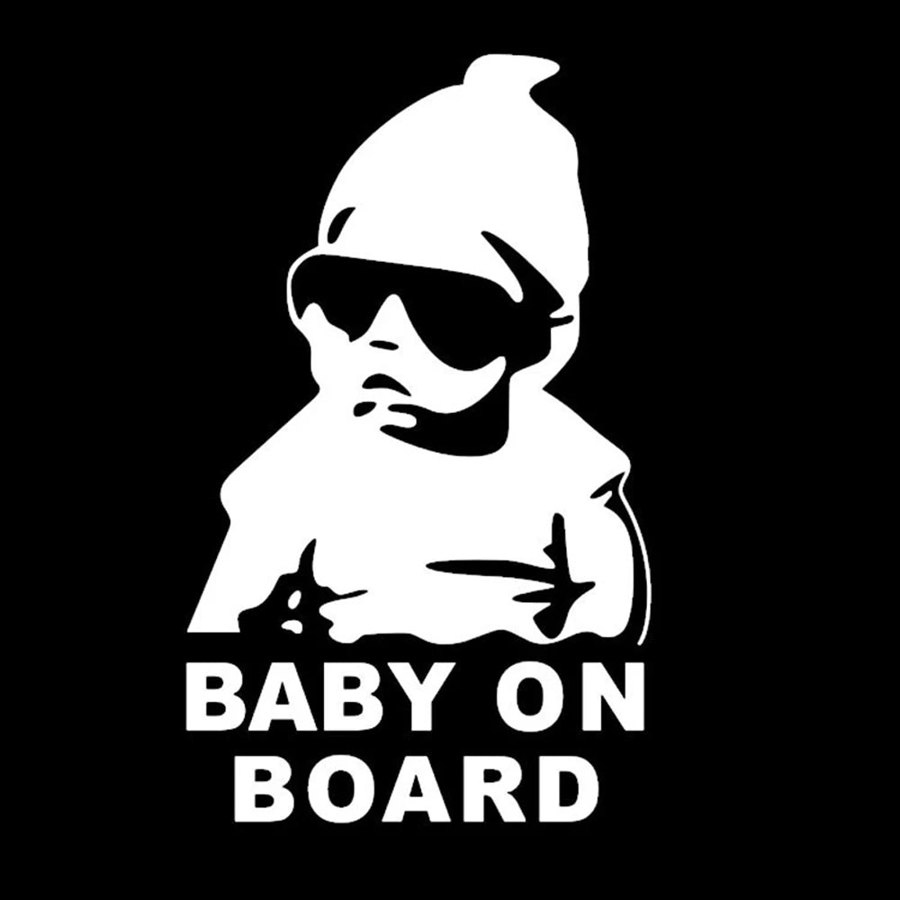 Creative BABY ON BOARD Rear Windshield Car Sticker – Reflective Decal