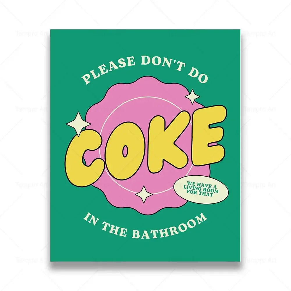 Funny Toilet Canvas Wall Art