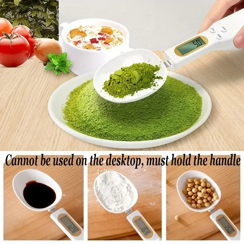 Mini Digital Spoon Scale – 0.1g to 500g LCD Kitchen Measuring Tool