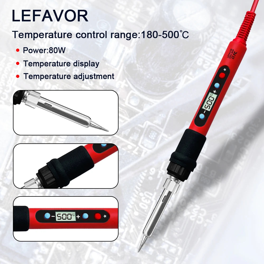 120W LCD Digital Soldering Iron Kit