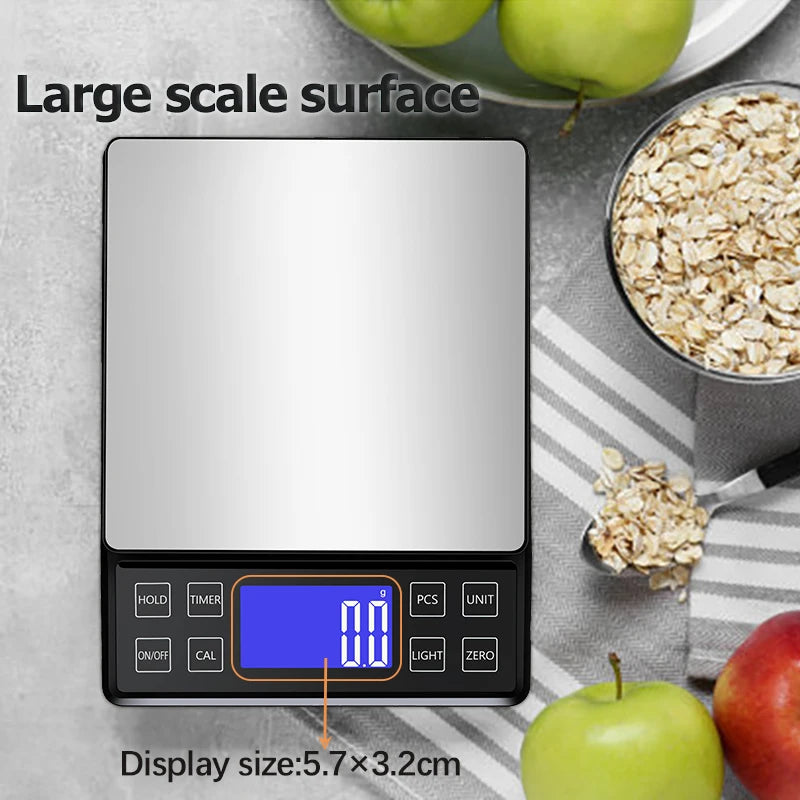 High Precision Digital Kitchen Scale – 3kg/5kg/10kg