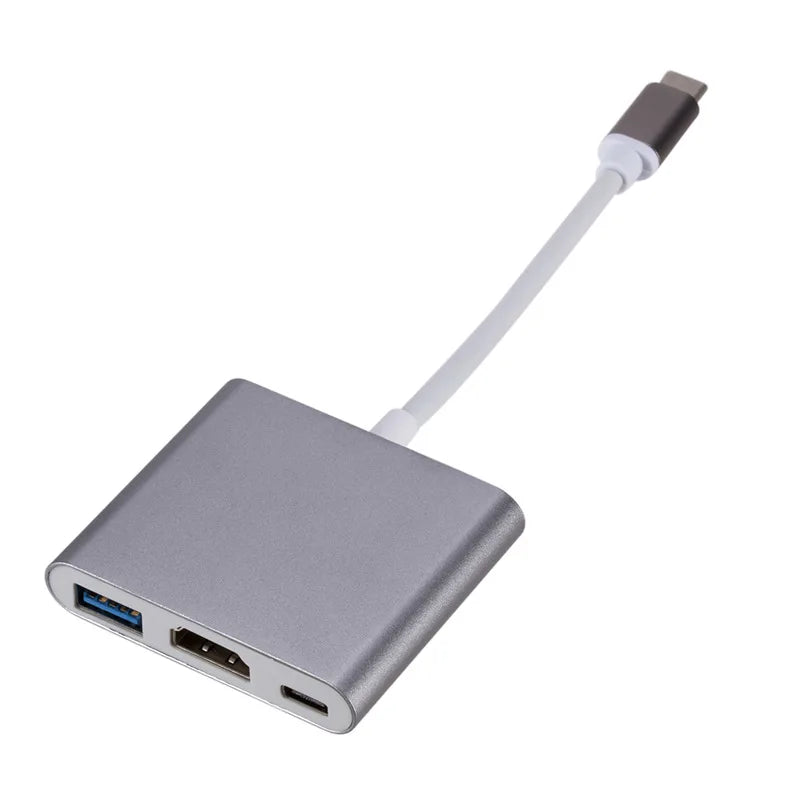 3-in-1 USB-C to HDMI, USB 3.0, and PD Charging Adapter