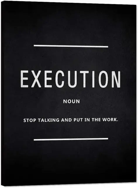 Inspirational Success Quotes Canvas – Motivational Wall Art for Office & Home