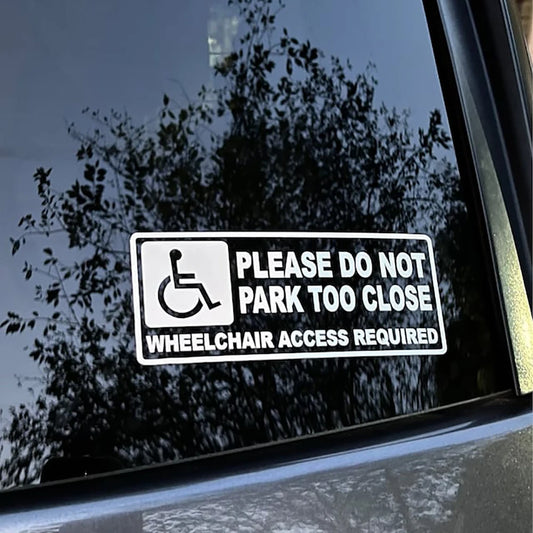 WHEELCHAIR ACCESS REQUIRED – Car Window/Body Decal Sticker