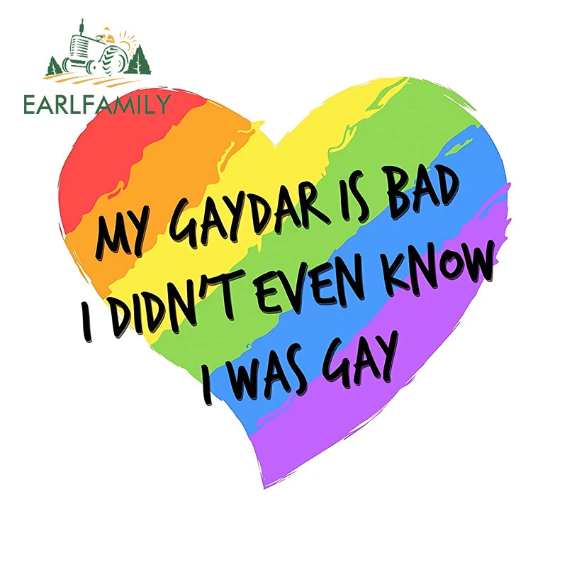 Here I Go Again in My Gay Little Car & Othes - Decal Car Sticker