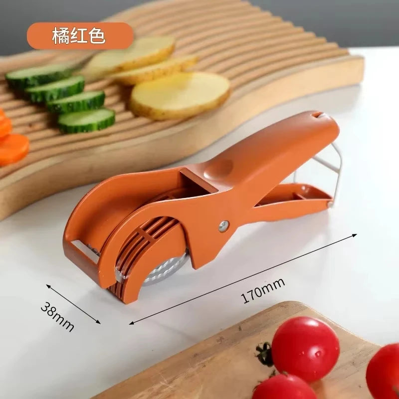 HooFun Stainless Steel Vegetable and Fruit Slicer – Multifunctional Kitchen Tool