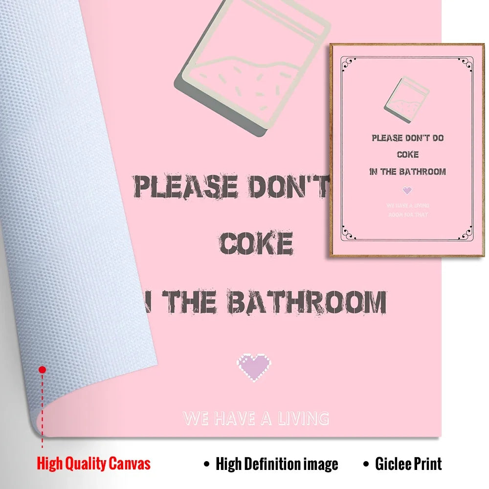 Funny Toilet Canvas Wall Art