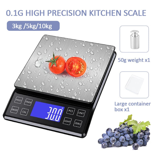High Precision Digital Kitchen Scale – 3kg/5kg/10kg