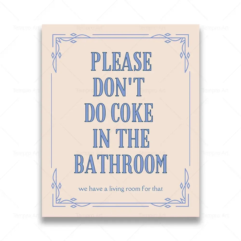 Funny Toilet Canvas Wall Art