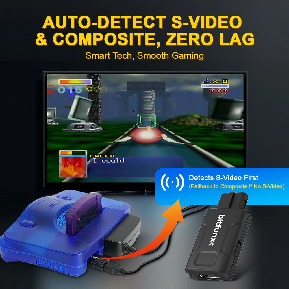 BitFunx HDMI Adapter For N64/SNES/Super Famicom/GameCube