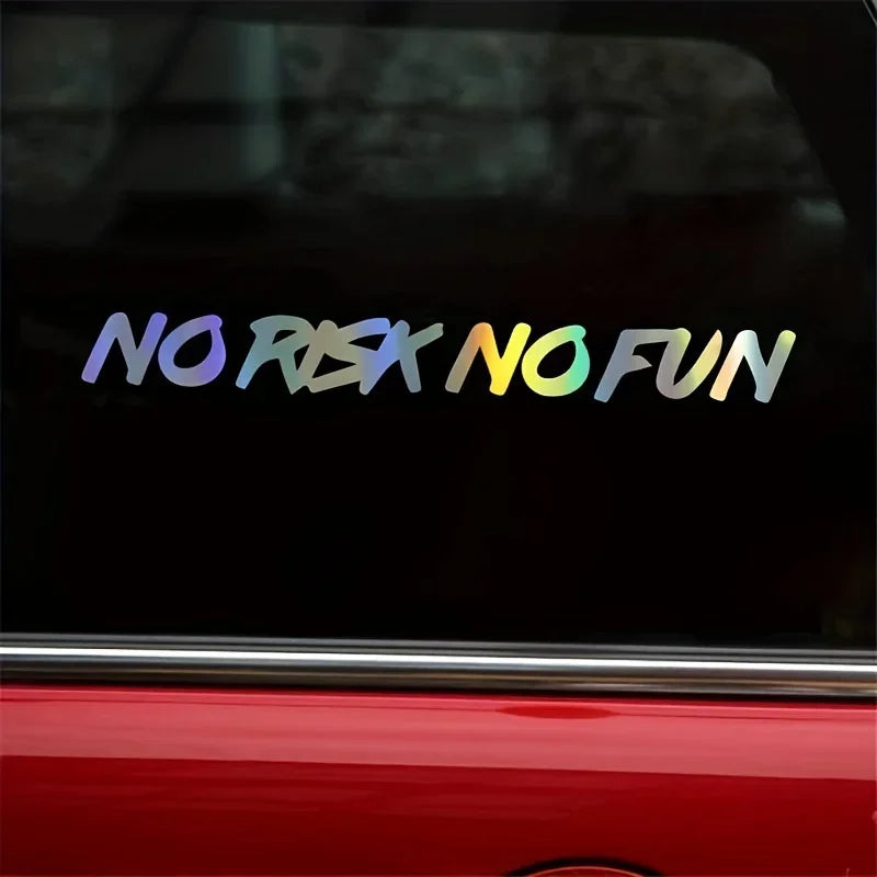 No Risk No Fun - Decal Car Sticker