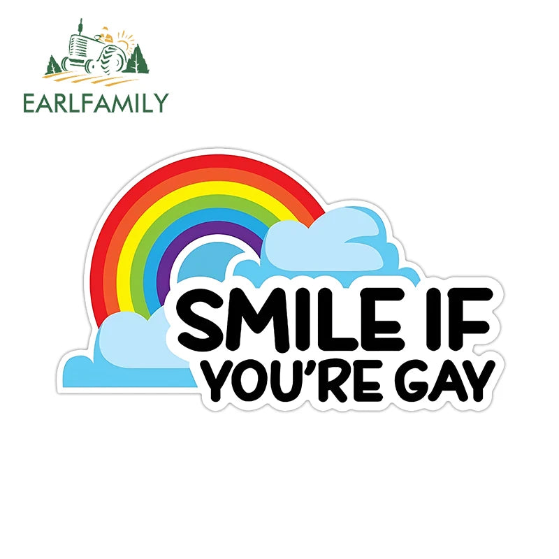 Here I Go Again in My Gay Little Car & Othes - Decal Car Sticker