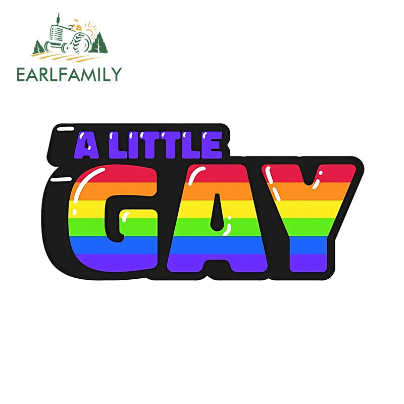 Here I Go Again in My Gay Little Car & Othes - Decal Car Sticker