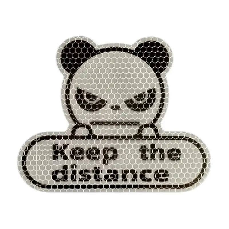 Reflective Car Decal – "Keep Distance" Safety Sticker