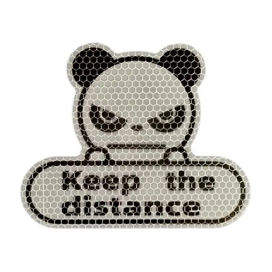 Reflective Car Decal – "Keep Distance" Safety Sticker