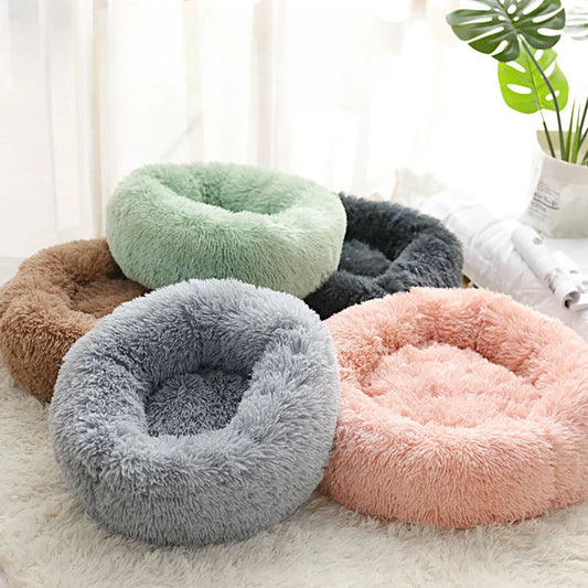 Plush Round Pet Bed