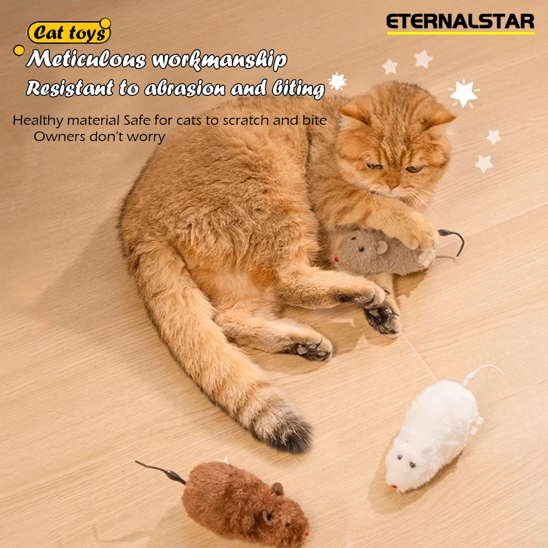 Wind-Up Mouse Toy for Cats