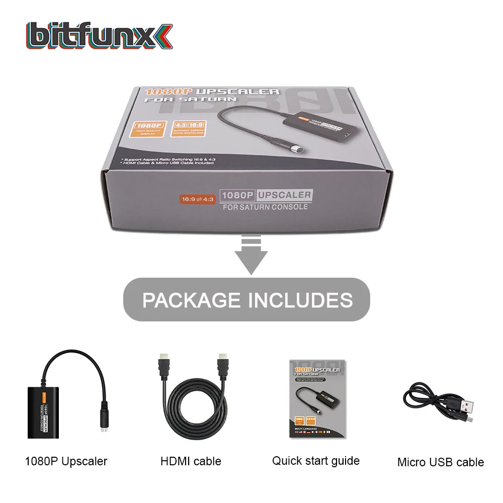 Bitfunx SEGA Saturn HDMI Adapter & Upscaler