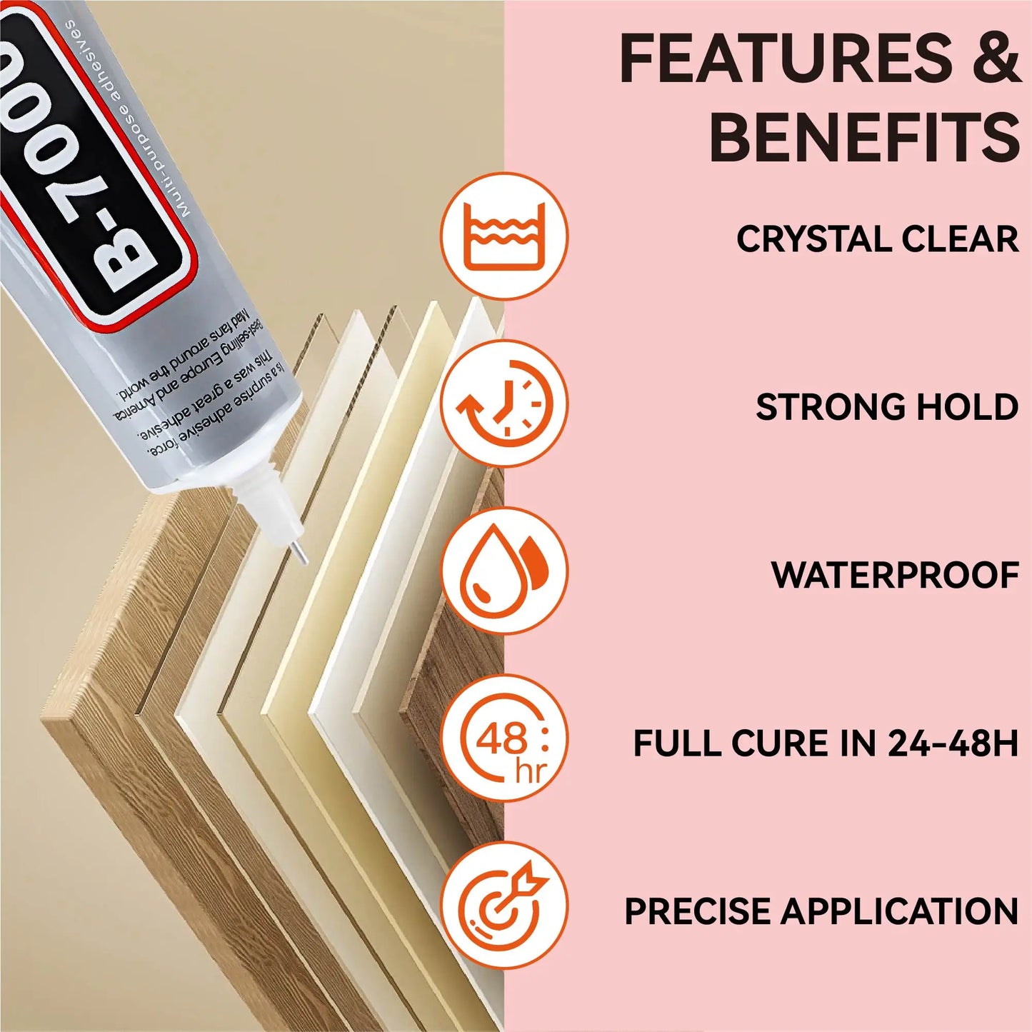 B-7000 Clear Contact Adhesive – Universal Repair Glue (15ML / 25ML / 50ML / 110ML)
