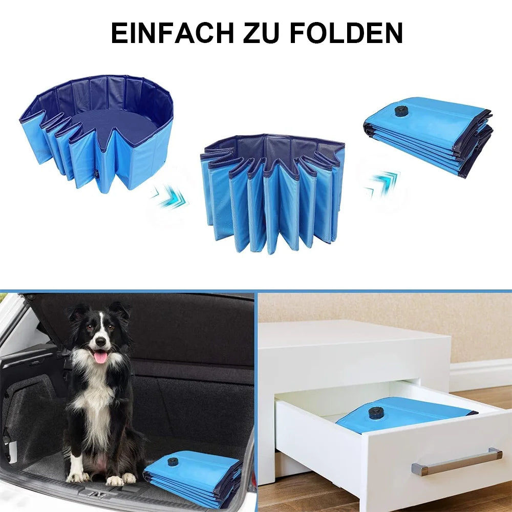 Portable Pet Pool With Drain valve